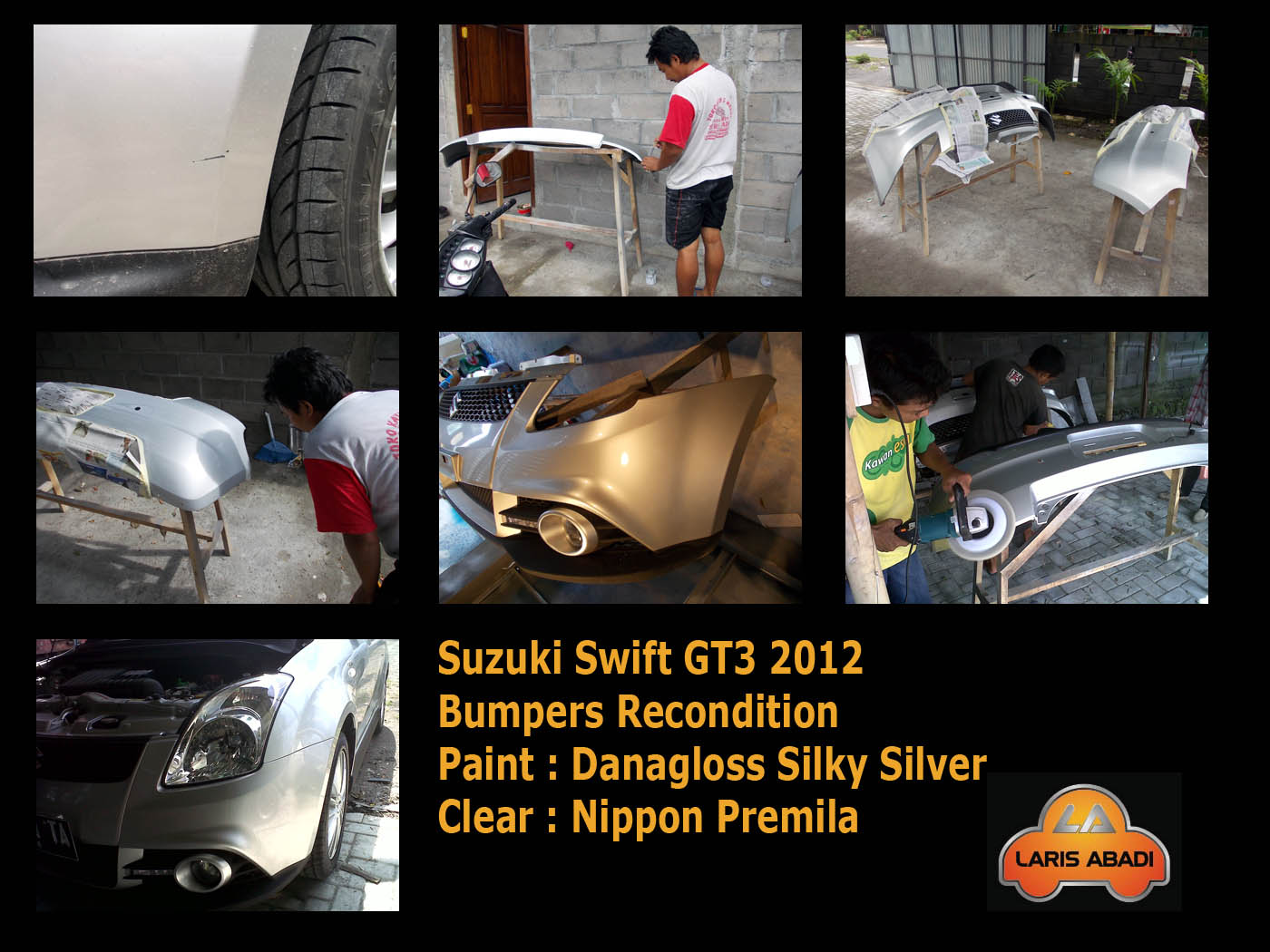 Suzuki Swift GT3 2012 Rekondisi Bumper Laris Abadi